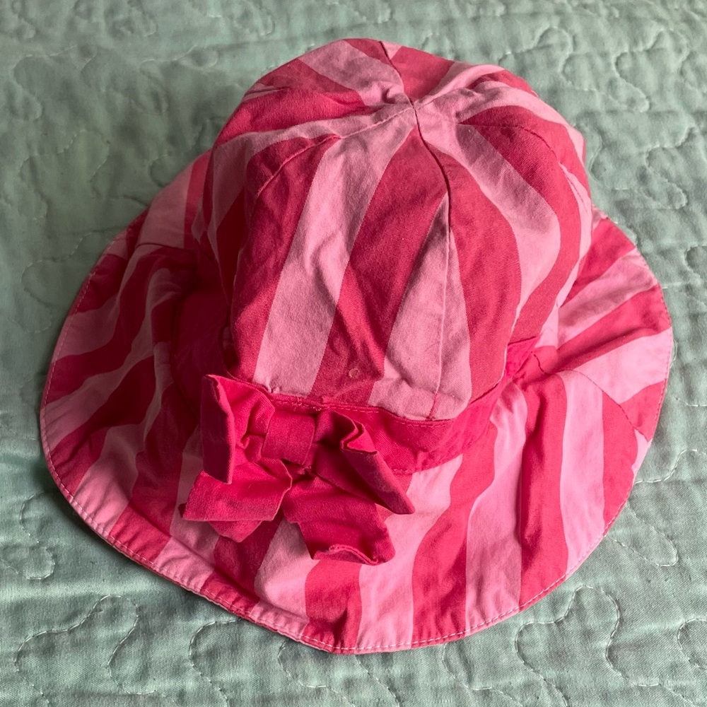 Gymboree Pink and Red Striped Hat